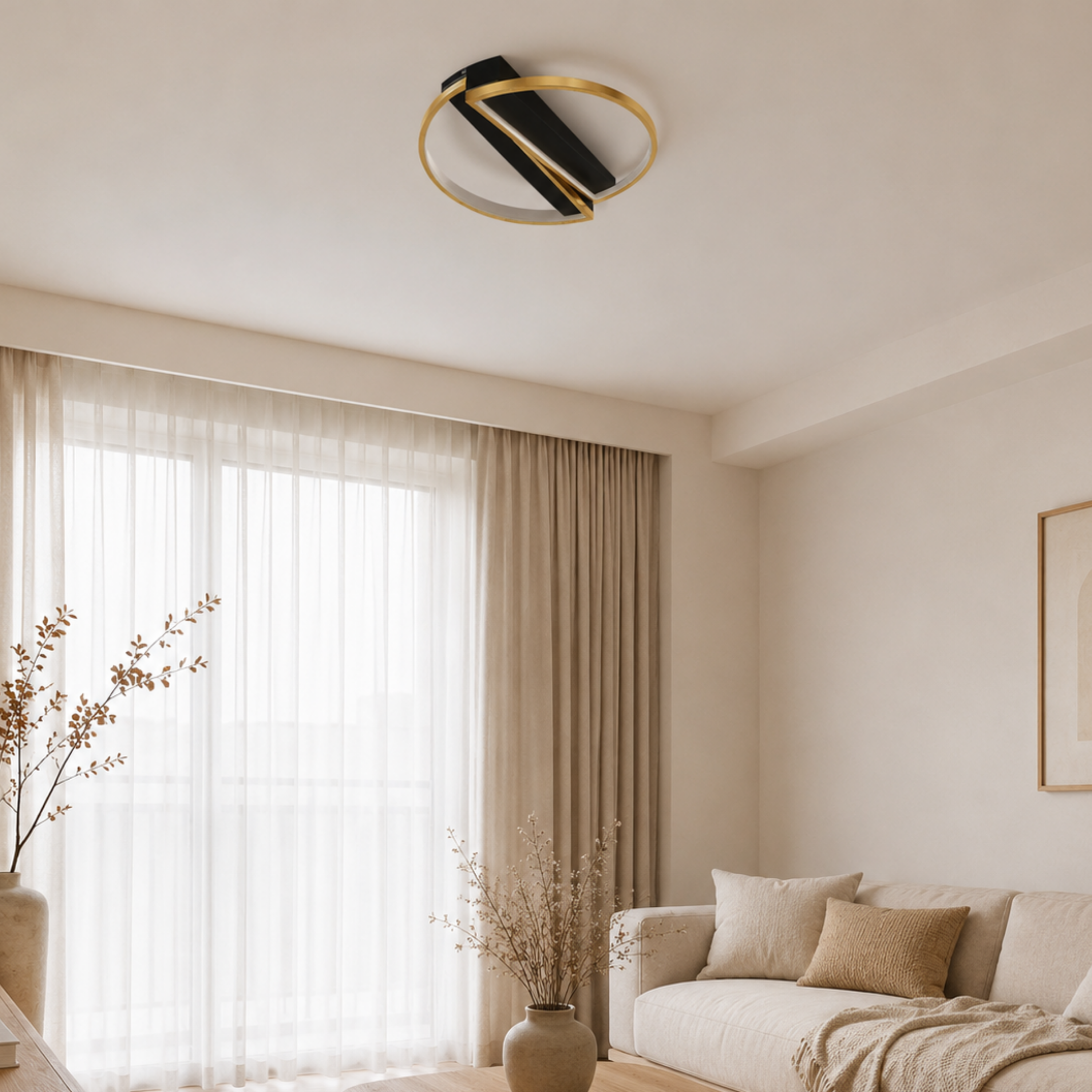 Modern Geometric LED Ceiling Light
