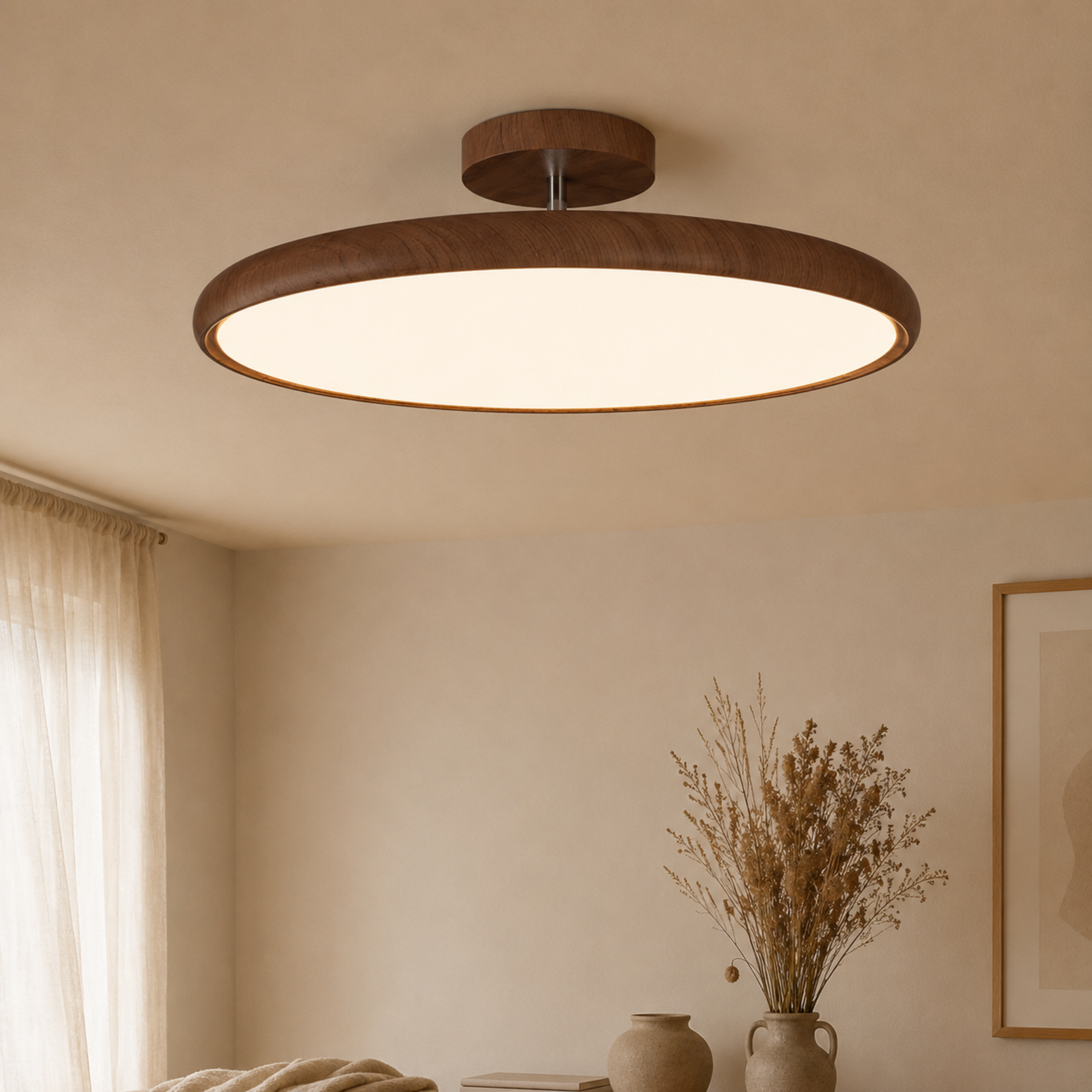Round Retro LED Vintage Ceiling Light
