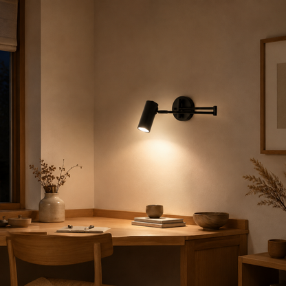Adjustable Swing Arm Wall Light