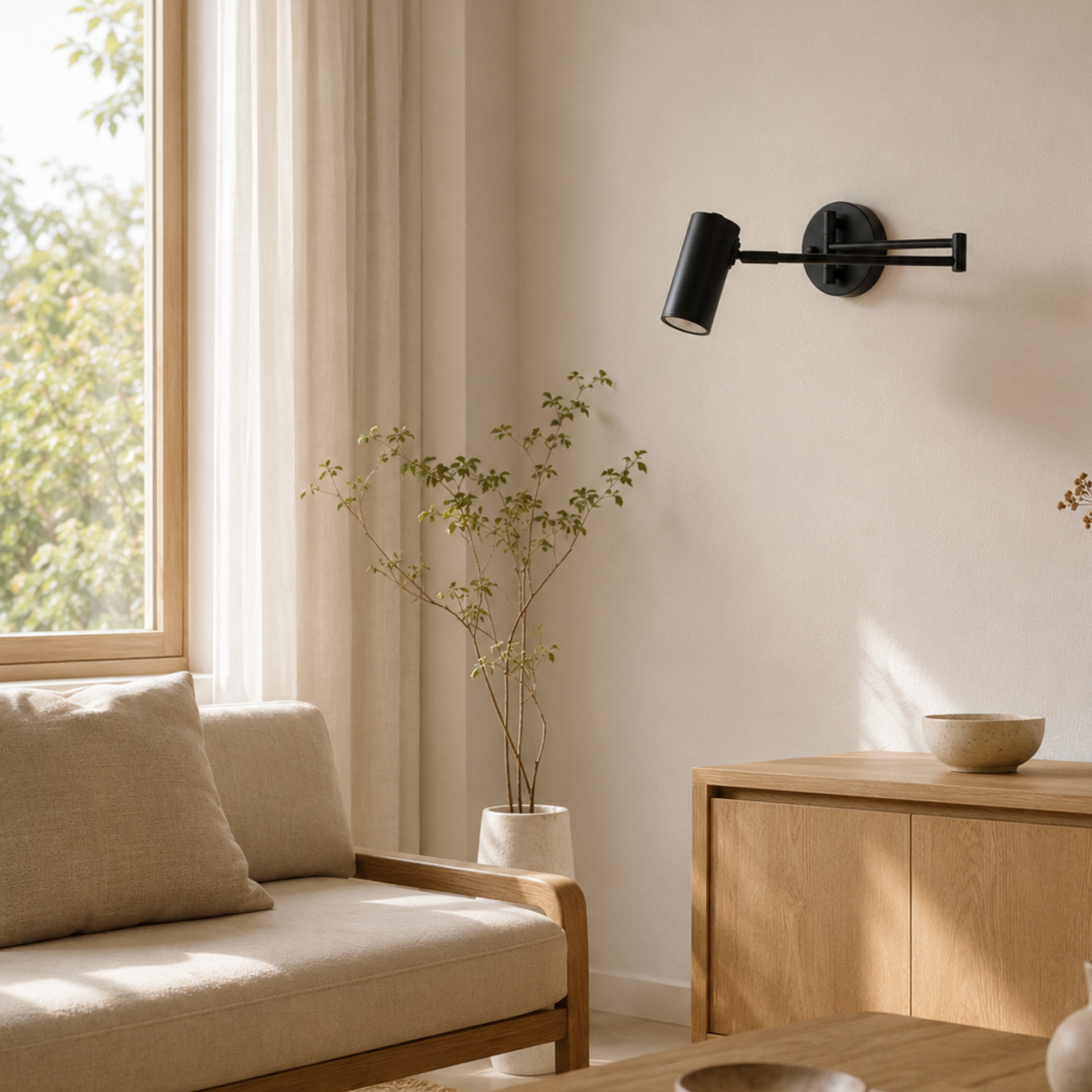 Adjustable Swing Arm Wall Light
