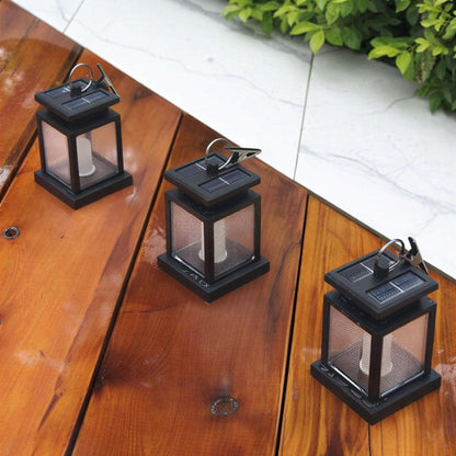 Vintage Solar Powered Outdoor Hanging Or Tabletop Lantern