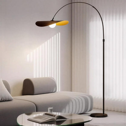 Wabi Sabi Arc Floor Lamp With Japanese Minimalist Aesthetics