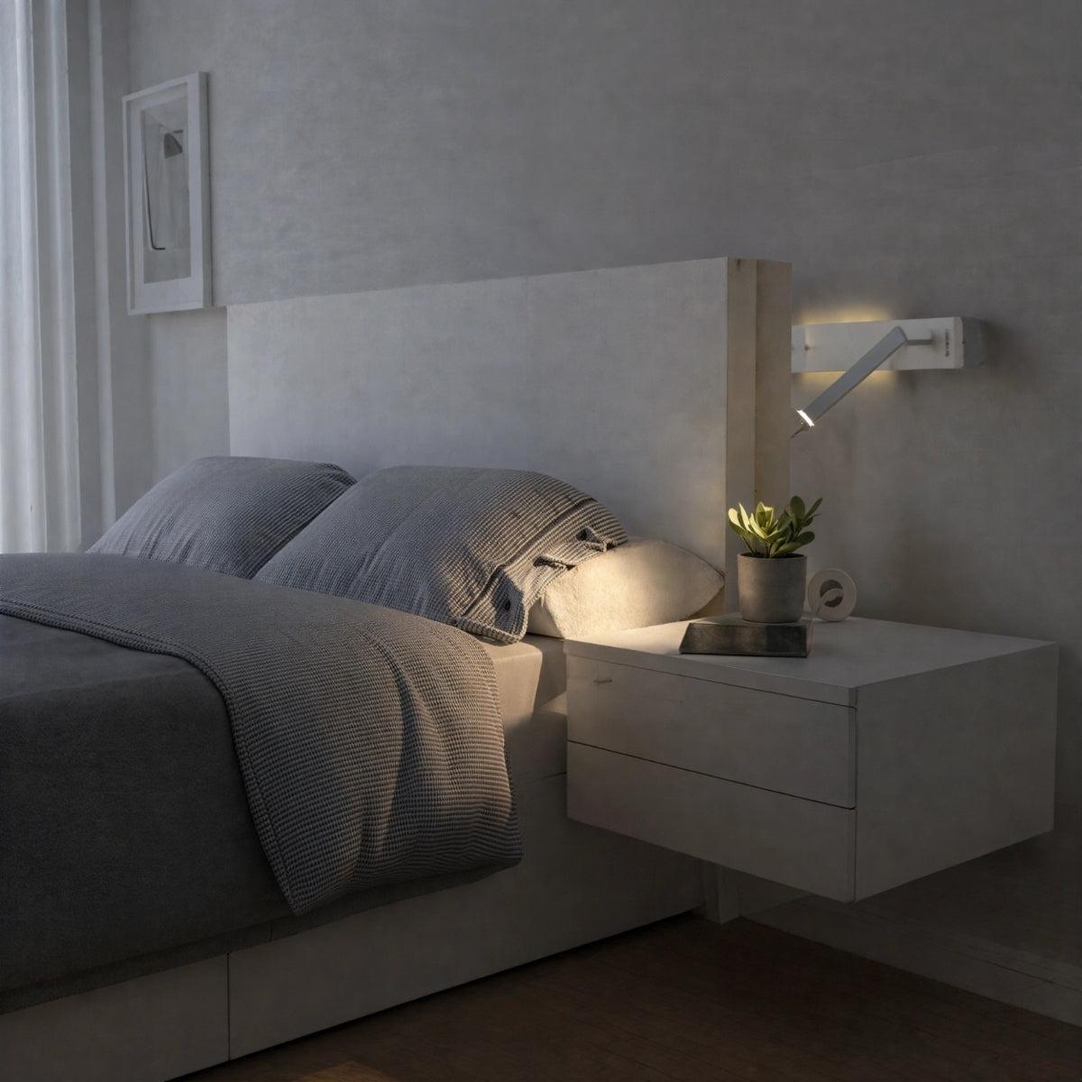 Wall Mounted Sconce Light With Adjustable Integrated Focused Beam