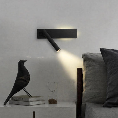 Wall Mounted Sconce Light With Adjustable Integrated Focused Beam