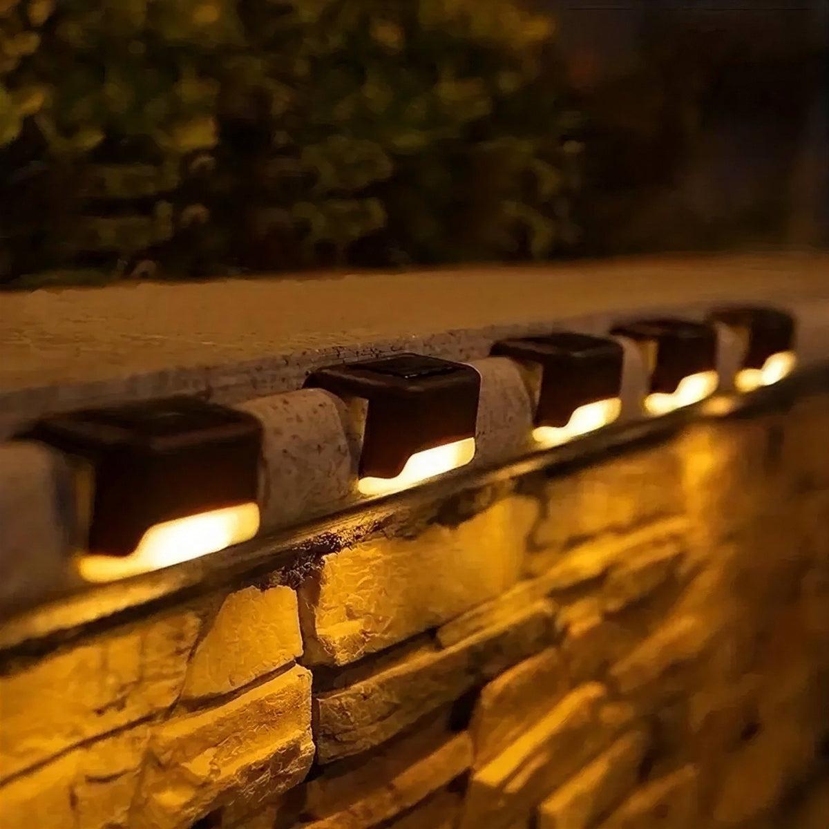 Wireless Solar Garden Wall Lights With Automatic Timer Activation