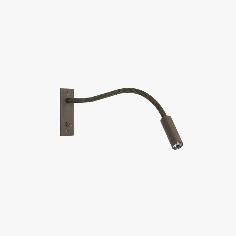 Adjustable Reading Wall Light Bronze Gooseneck Bedside LED Spotlight
