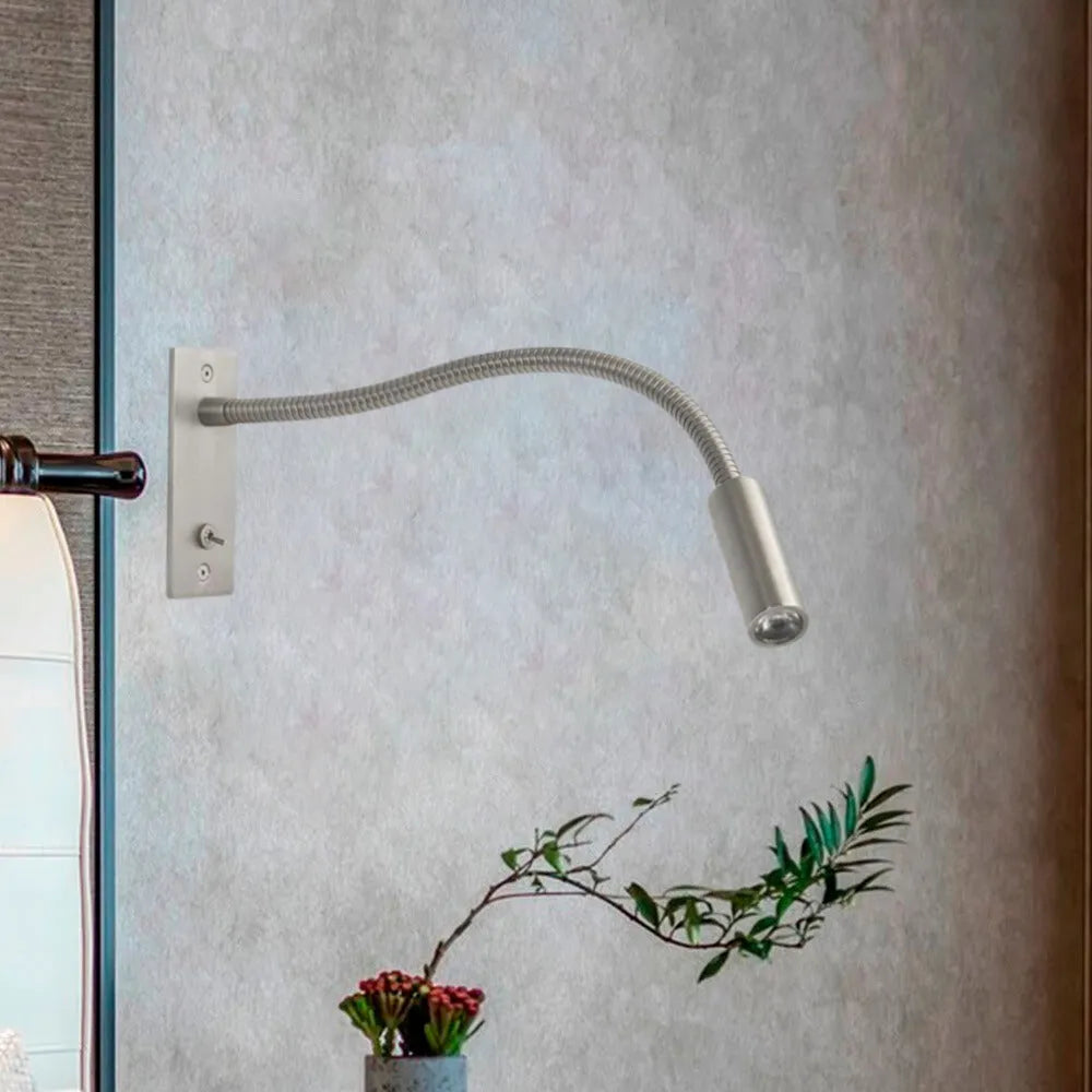 Adjustable Reading Wall Light Bronze Gooseneck Bedside LED Spotlight