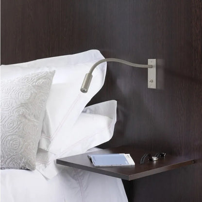 Adjustable Reading Wall Light Bronze Gooseneck Bedside LED Spotlight