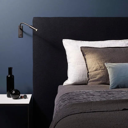 Adjustable Reading Wall Light Bronze Gooseneck Bedside LED Spotlight