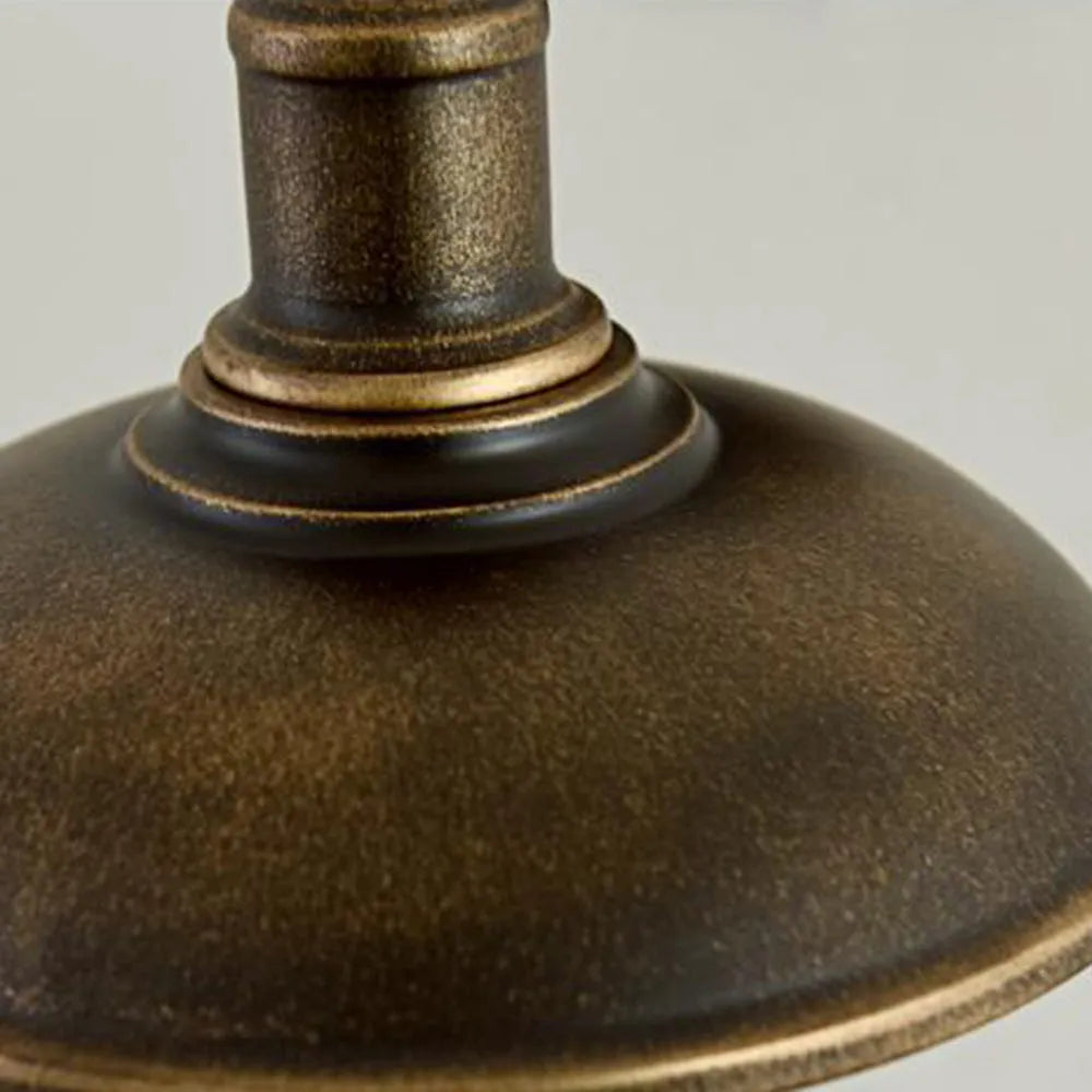 Antique Brass Rustic Bowl Shade Outdoor Wall Light For Garden And Porch
