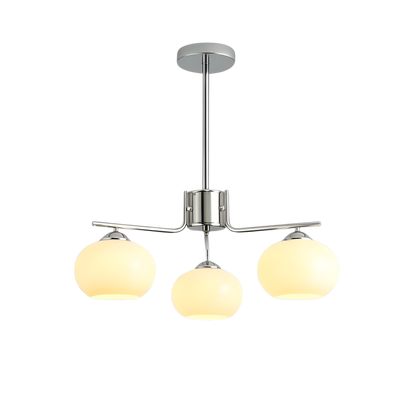 Bauhaus Matt Glass Multi Arm Chandelier Ceiling Light