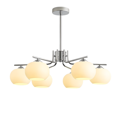 Bauhaus Matt Glass Multi Arm Chandelier Ceiling Light