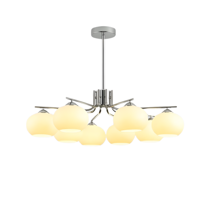 Bauhaus Matt Glass Multi Arm Chandelier Ceiling Light