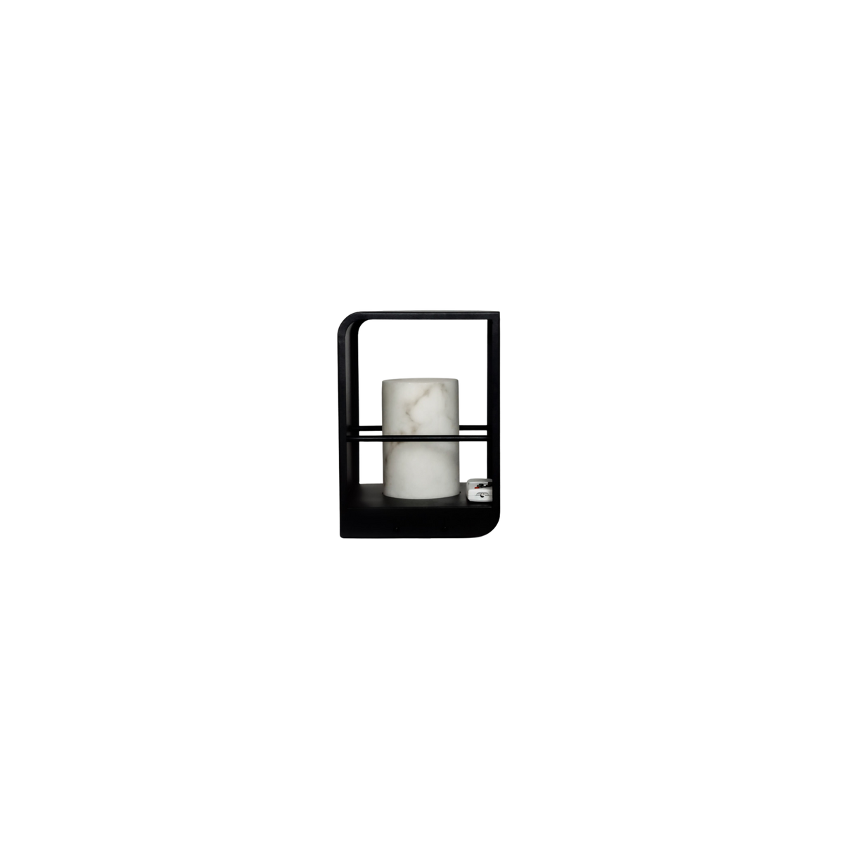 Black Aluminium Solar LED Outdoor Lantern Acrylic Garden Patio Light