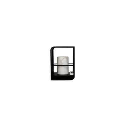 Black Aluminium Solar LED Outdoor Lantern Acrylic Garden Patio Light