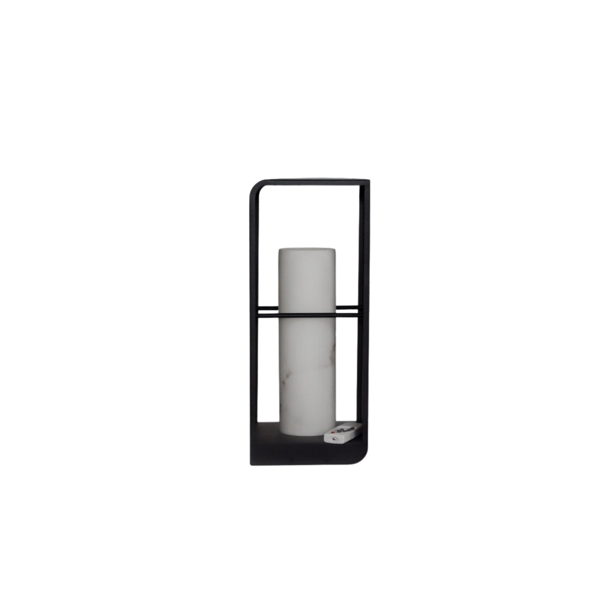 Black Aluminium Solar LED Outdoor Lantern Acrylic Garden Patio Light
