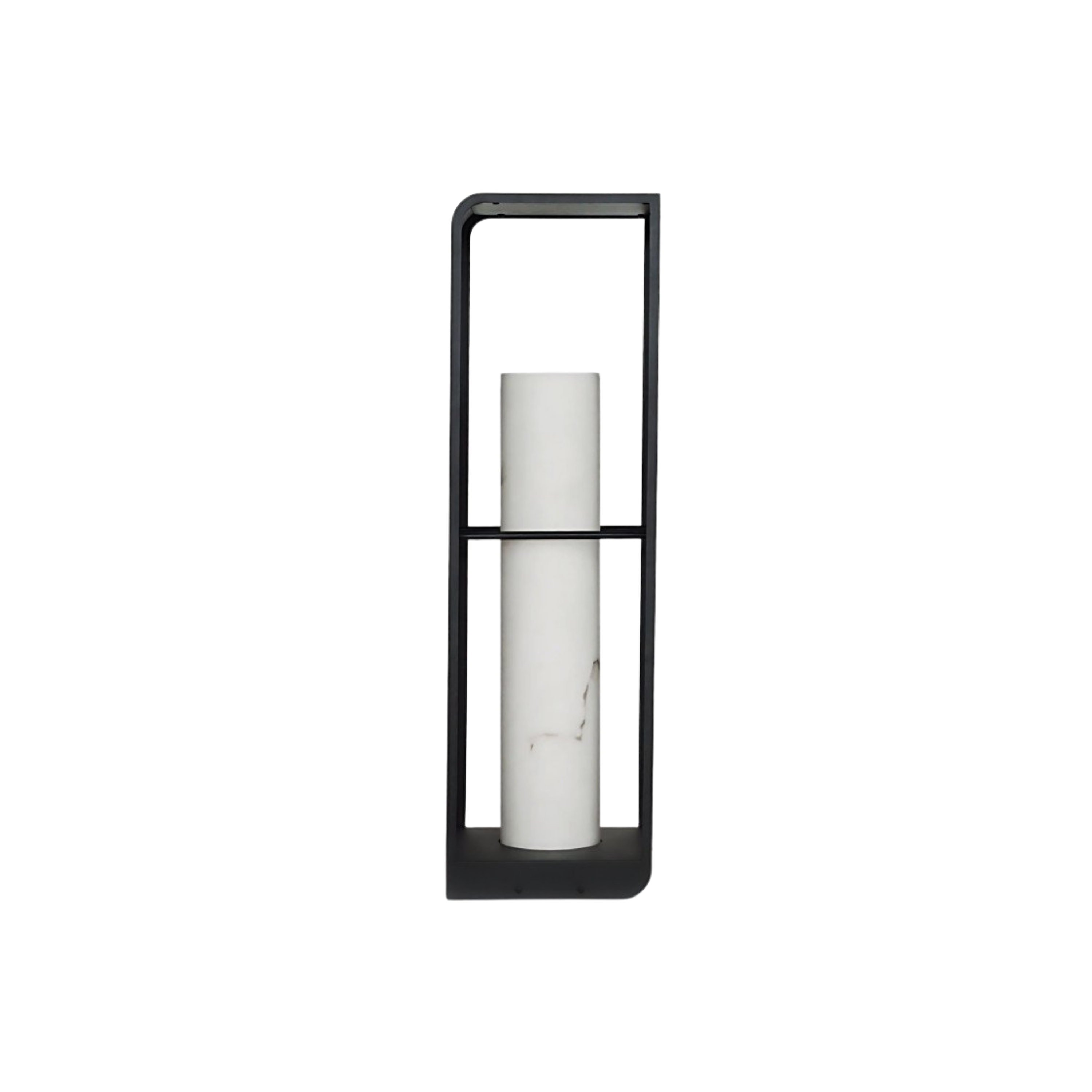 Black Aluminium Solar LED Outdoor Lantern Acrylic Garden Patio Light