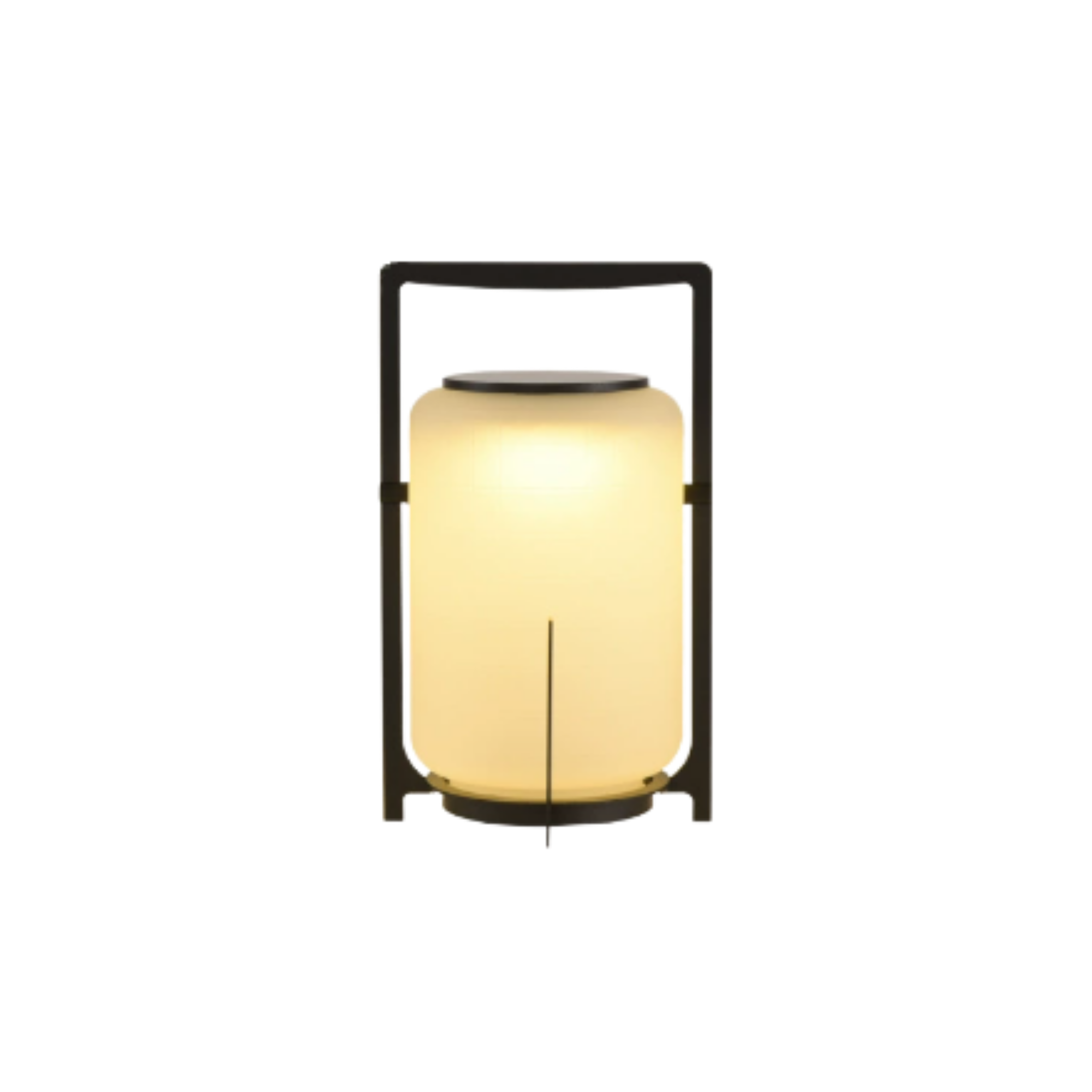 Black Solar LED Garden Lantern Freestanding Outdoor Patio Light