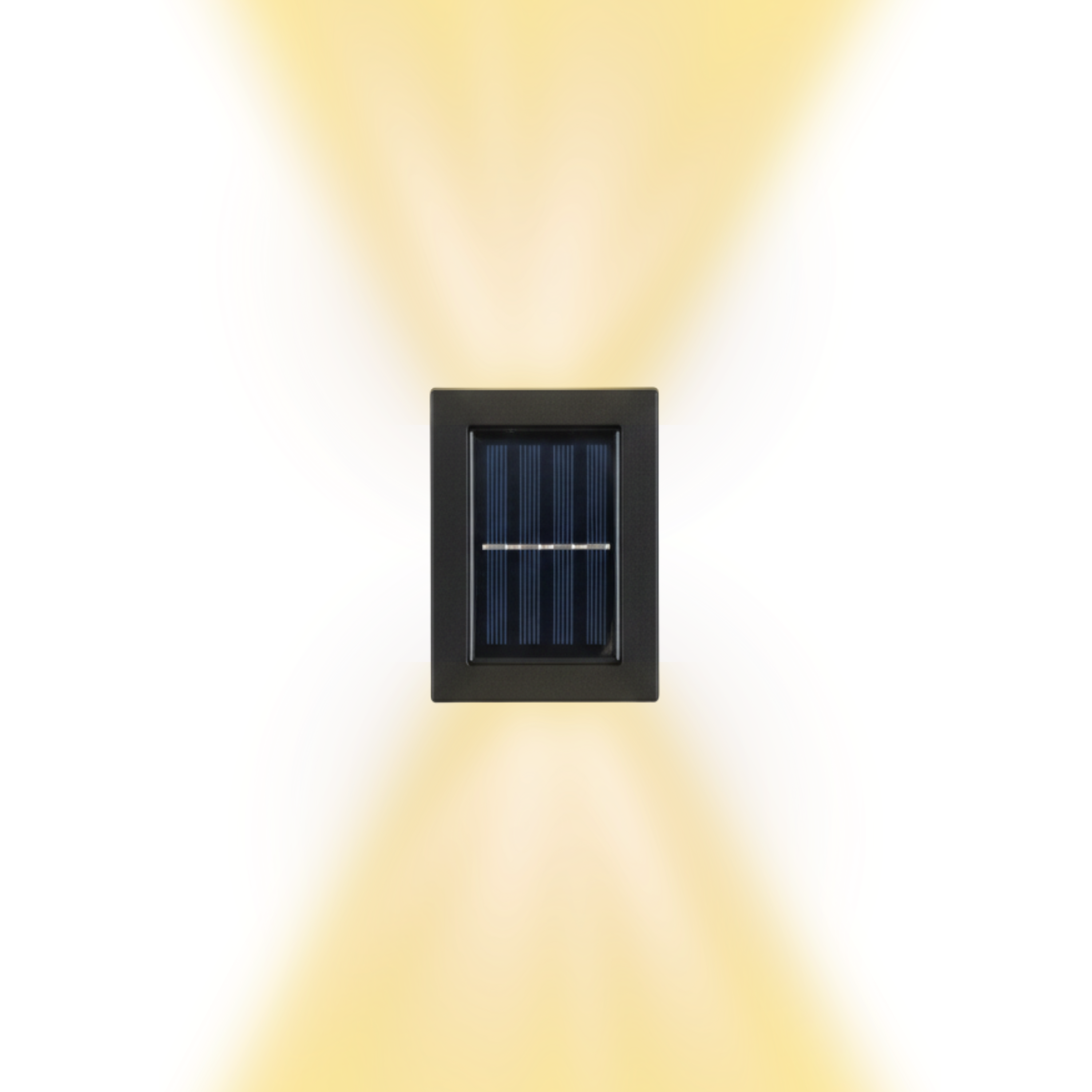Black Solar LED Outdoor Wall Light Up and Down Solar Garden Light