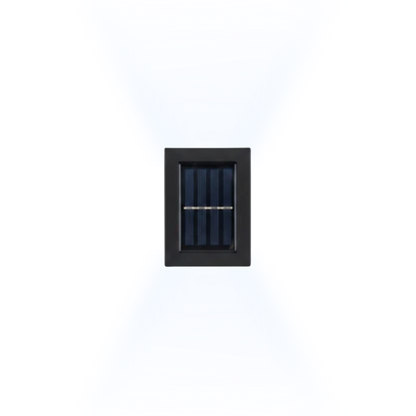 Black Solar LED Outdoor Wall Light Up and Down Solar Garden Light