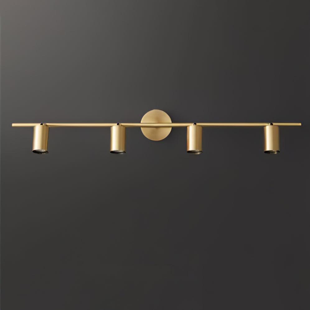 Black Twin Cylinder Adjustable Wall Spotlight Two Light Wall Light