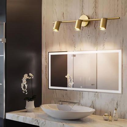 Black Twin Cylinder Adjustable Wall Spotlight Two Light Wall Light