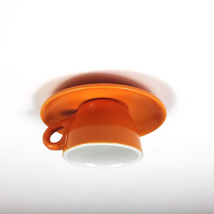 Ceramic Coffee Cup Flush Mount Ceiling Light Colourful