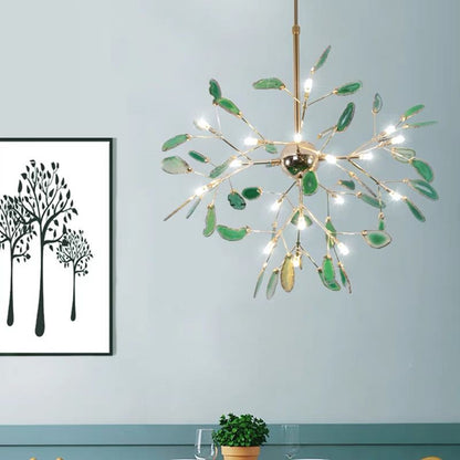 Colourful Slice Branch Chandelier Metal Ceiling Light