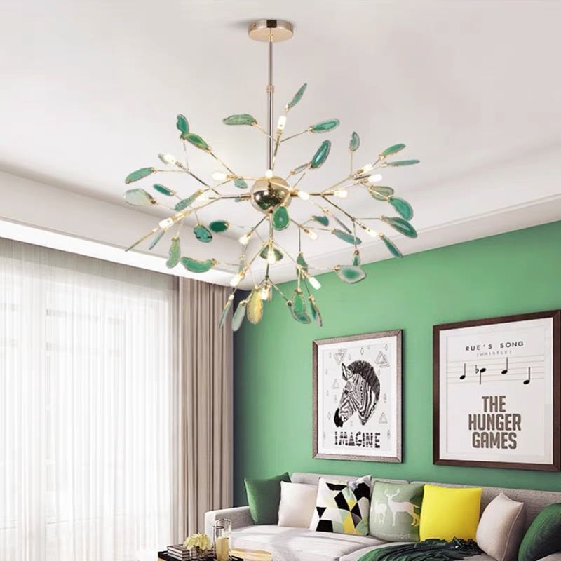 Colourful Slice Branch Chandelier Metal Ceiling Light