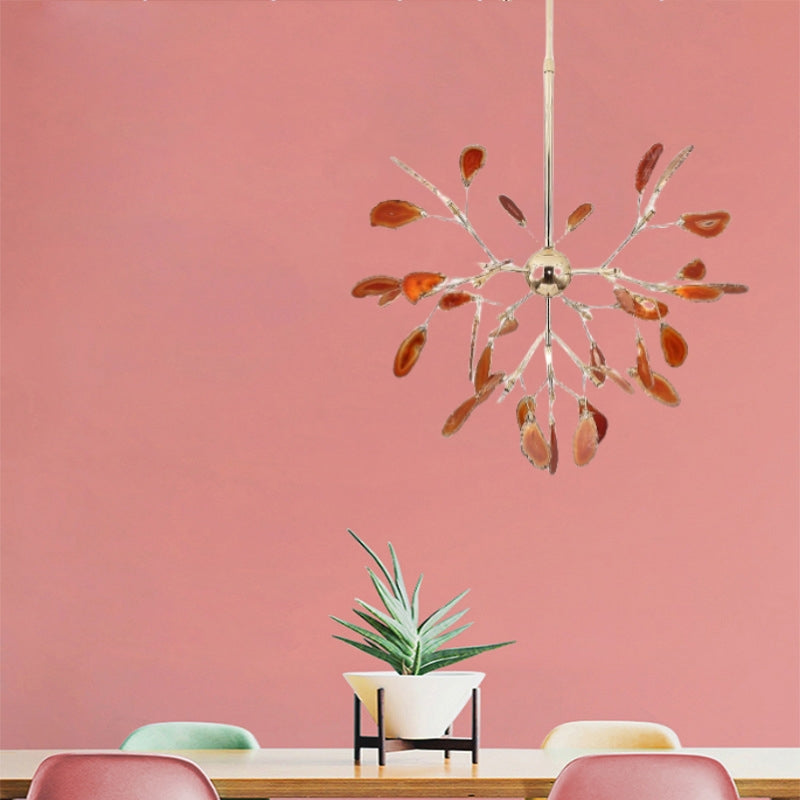 Colourful Slice Branch Chandelier Metal Ceiling Light
