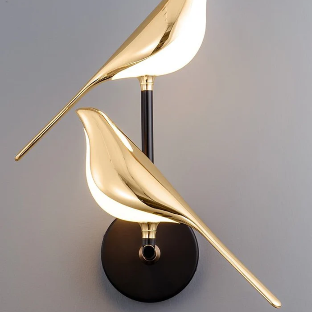 Gold Bird Silhouette Wall Light Modern Wall Sconce
