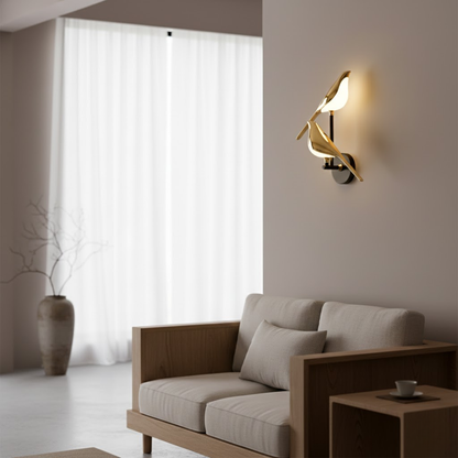 Gold Bird Silhouette Wall Light Modern Wall Sconce