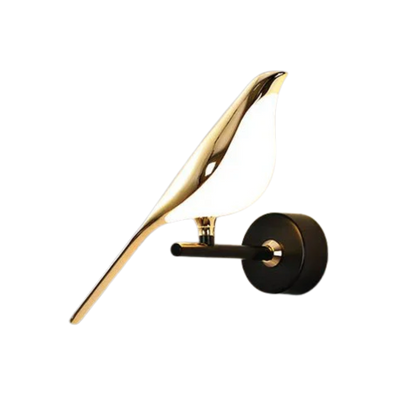 Gold Bird Silhouette Wall Light Modern Wall Sconce