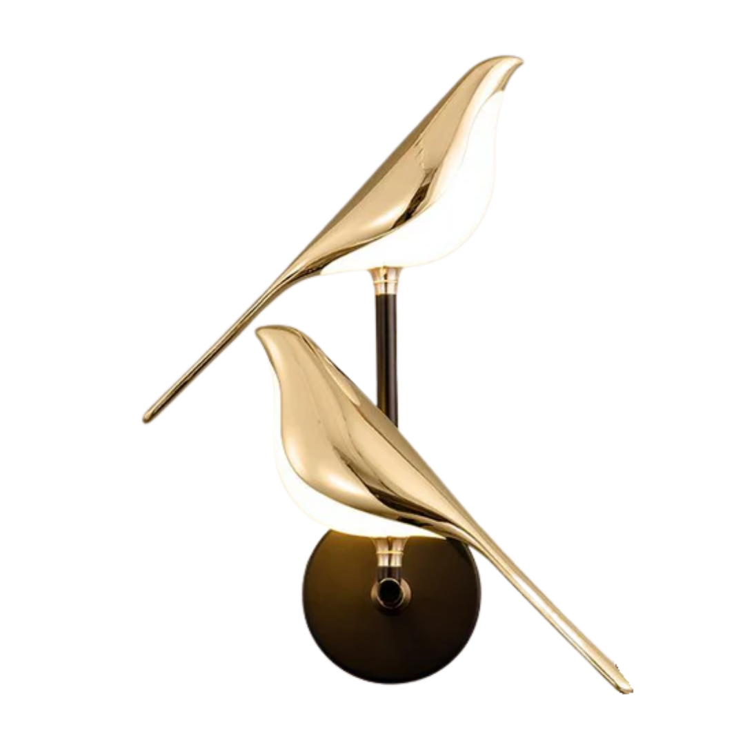 Gold Bird Silhouette Wall Light Modern Wall Sconce