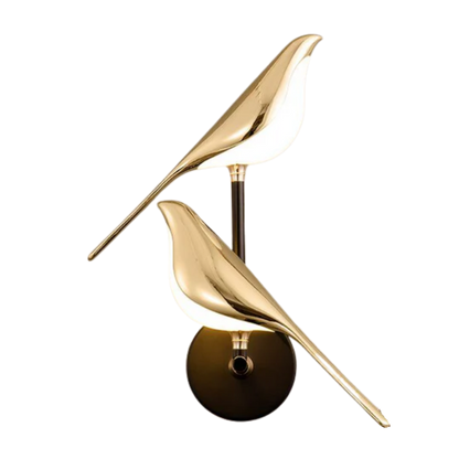 Gold Bird Silhouette Wall Light Modern Wall Sconce