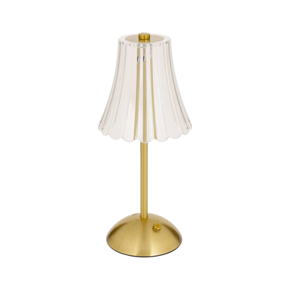 Gold Crystal Effect Cordless LED Table Lamp USB Rechargeable Touch Lamp
