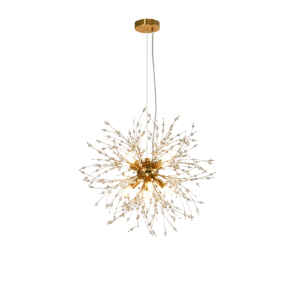 Gold Crystal Sputnik Firework Chandelier Pendant Ceiling Light