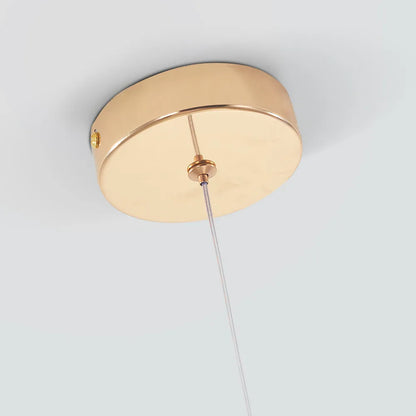 Gold Crystal Water Drop Pendant Light
