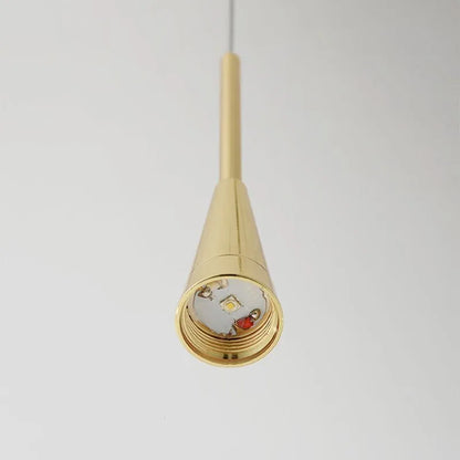 Gold Crystal Water Drop Pendant Light