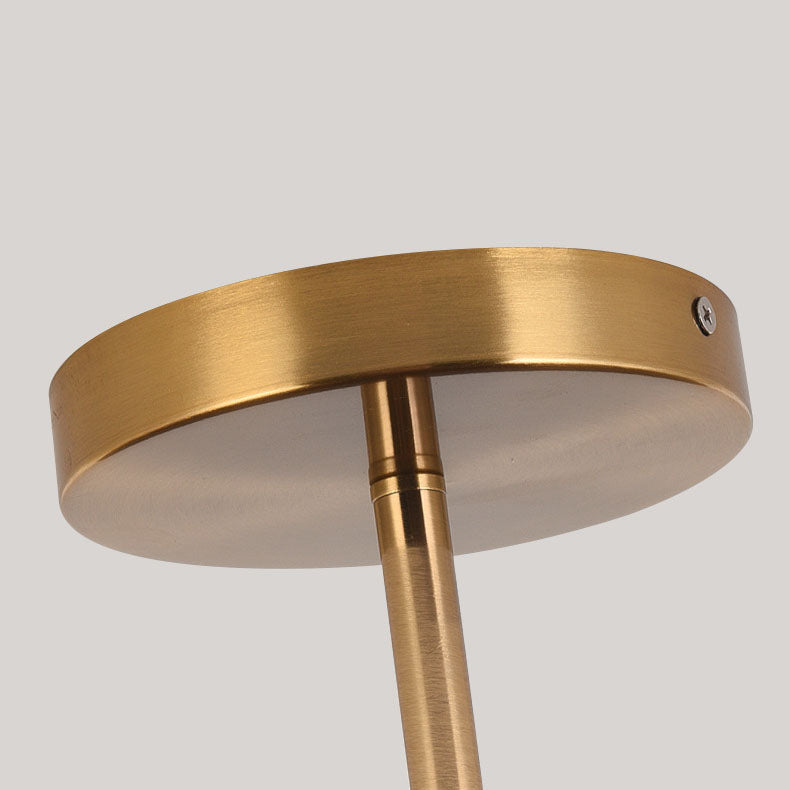 Japandi Wood Effect Round LED Semi Flush Mount Ceiling Light