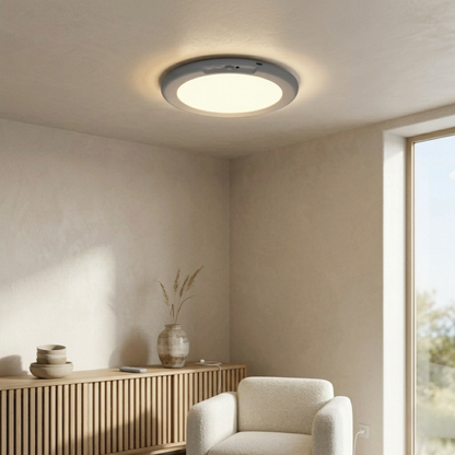 LED Flush Mount Ceiling Light with Motion Sensor Remote Control and Magnetic Mounting