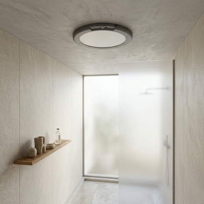 LED Flush Mount Ceiling Light with Motion Sensor Remote Control and Magnetic Mounting