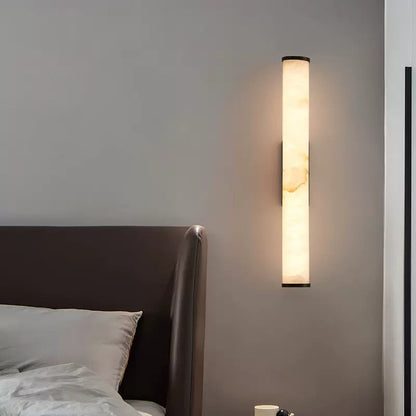 Marble Effect Resin Linear LED Wall Light Vanity Sconce