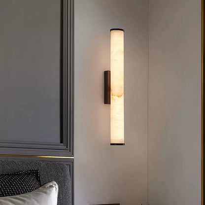 Marble Effect Resin Linear LED Wall Light Vanity Sconce