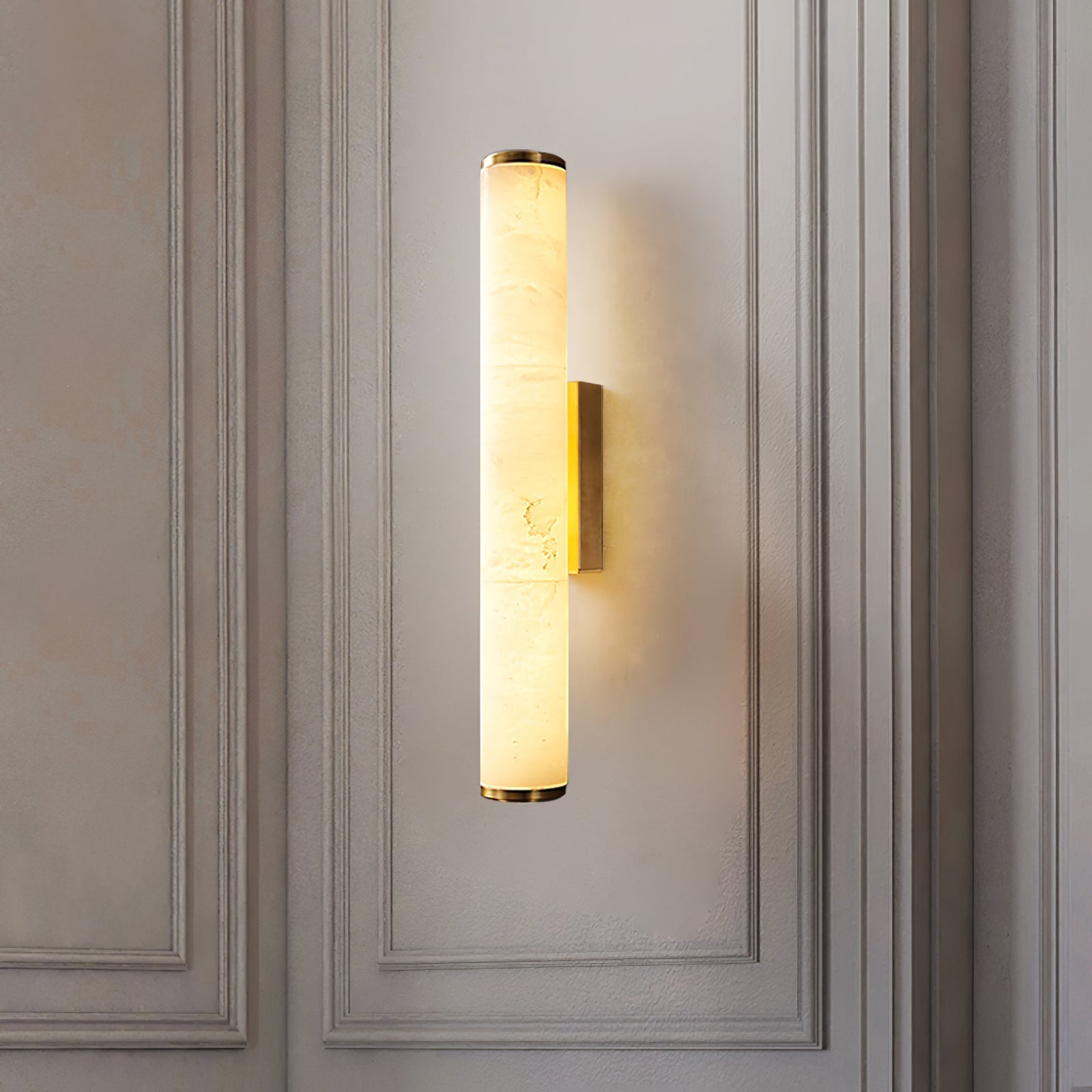 Marble Effect Resin Linear LED Wall Light Vanity Sconce