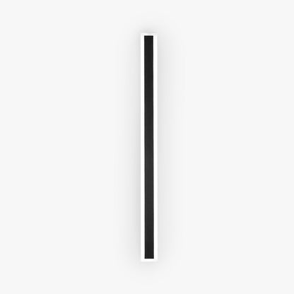Matte Black Slim Linear Outdoor Wall Light LED Garden Sconce