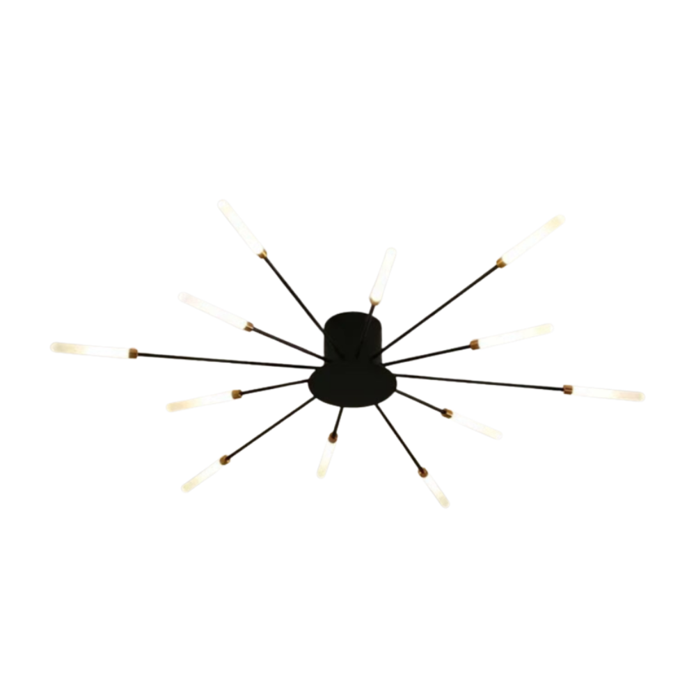 Mid Century Sputnik LED Ceiling Light With Adjustable Branch Arms