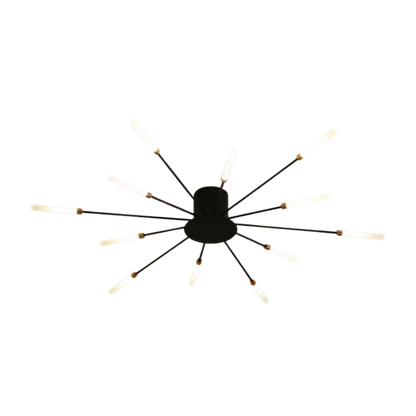 Mid Century Sputnik LED Ceiling Light With Adjustable Branch Arms