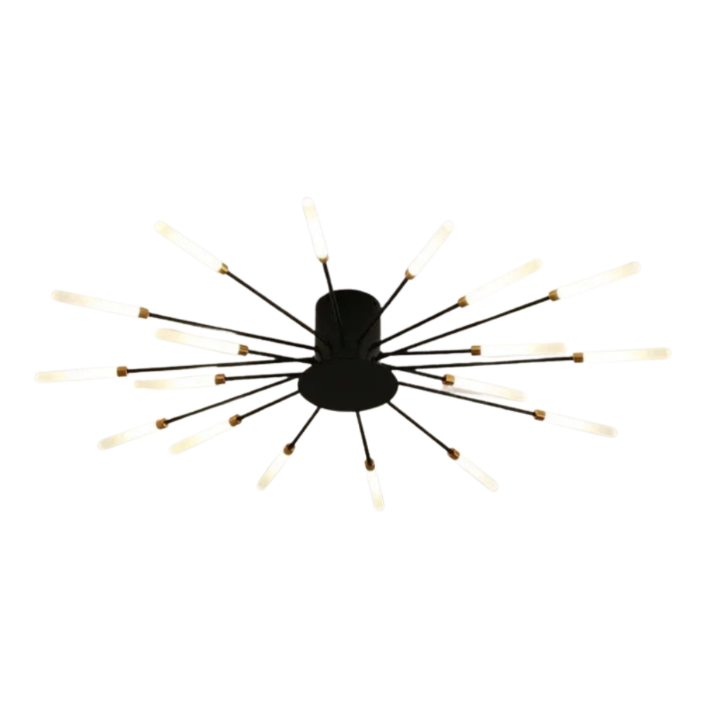 Mid Century Sputnik LED Ceiling Light With Adjustable Branch Arms