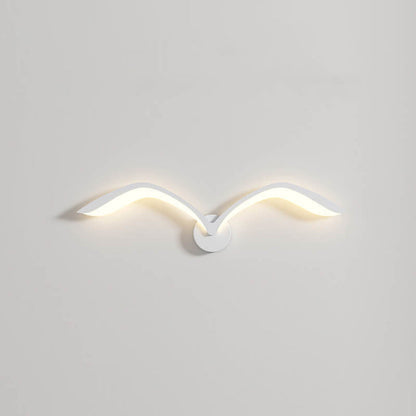 Minimalist Bird Wing LED Wall Light Sconce in Brown or White